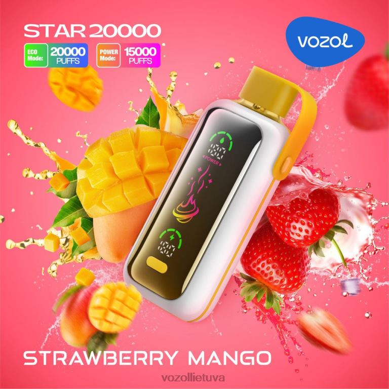 VOZOL STAR 20 000 braškių mango XP8H21 | Vozol Lietuva