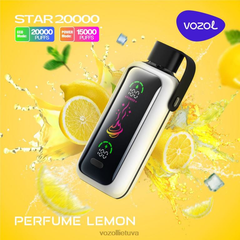 VOZOL STAR 20 000 kvepalai citrina XP8H217 | Vozol Vape Flavours