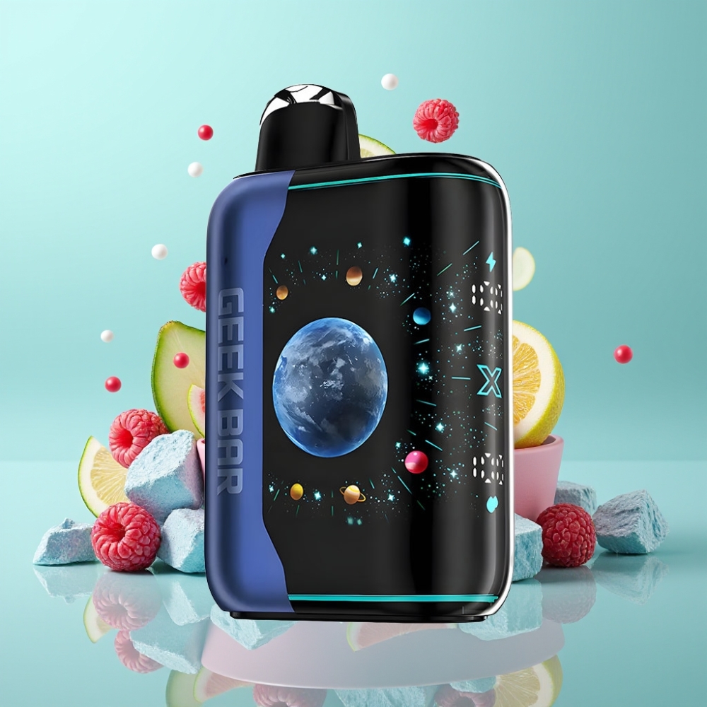 GEEK BAR Platinum Edition 25000 užtaisai, 20mL skystis, 2% nikotino, Mėlynasis avietės šaltis