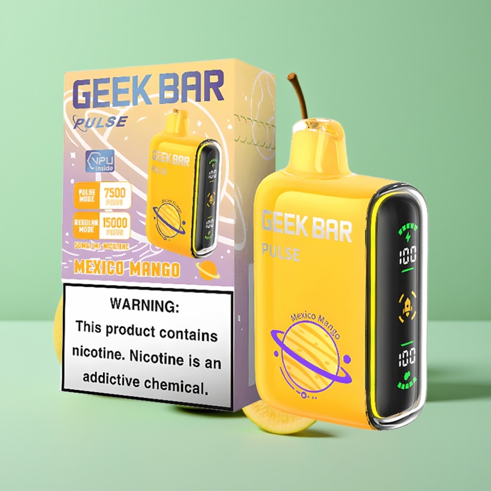 Geek Bar Pulse 15000 Pūkų, 16ML, 5% Nikotino, USB Type-C
