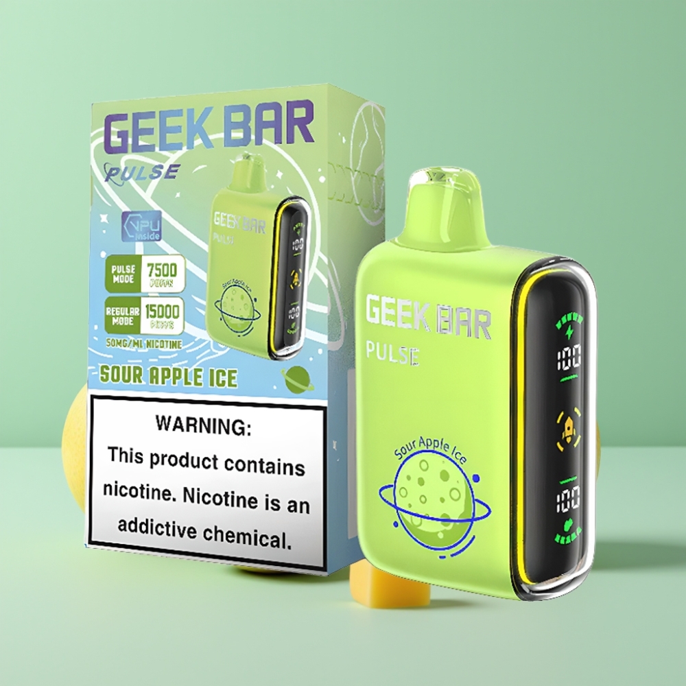 Geek Bar Pulse 15000 Pūkų, 16ML, 5% Nikotino, USB Type-C