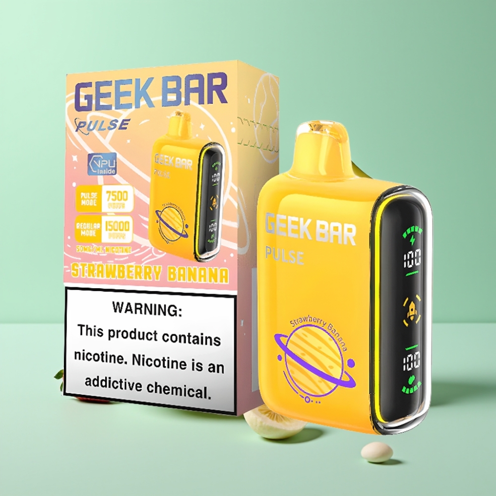 Geek Bar Pulse 15000 Pūkų, 16ML, 5% Nikotino, USB Type-C
