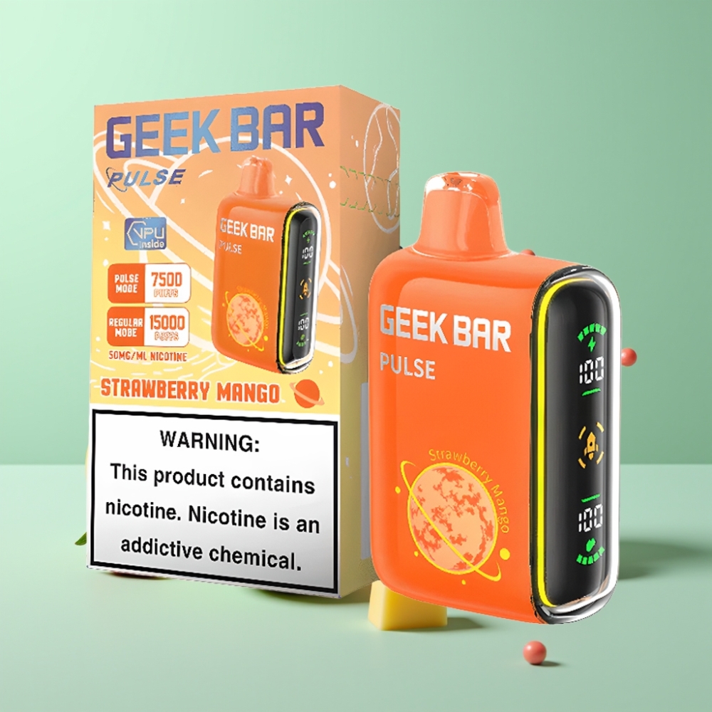 Geek Bar Pulse 15000 Pūkų, 16ML, 5% Nikotino, USB Type-C