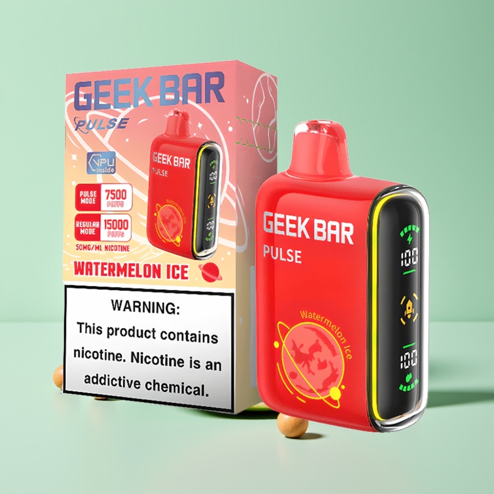 Geek Bar Pulse 15000 Pūkų, 16ML, 5% Nikotino, USB Type-C