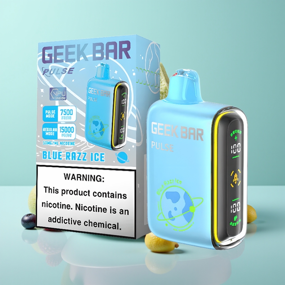 Geek Bar Pulse 15000 Pūkų, 16ML, 5% Nikotino, USB Type-C