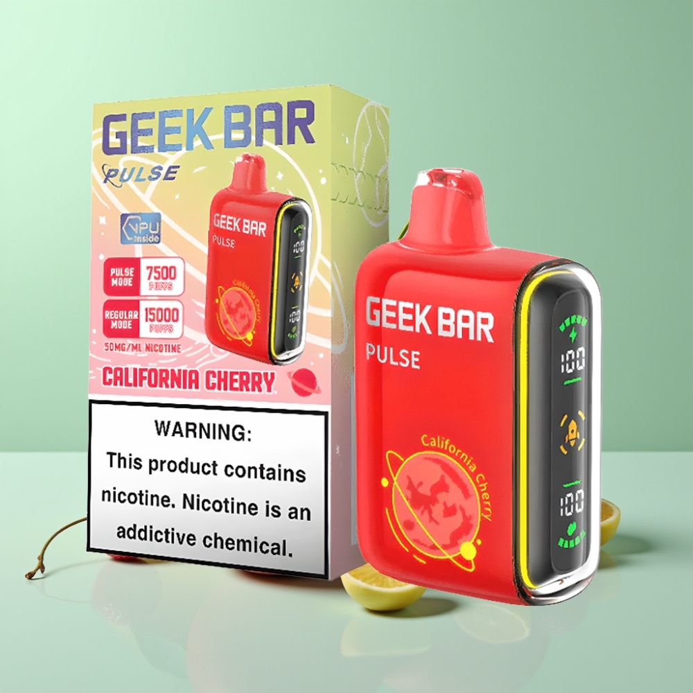 Geek Bar Pulse 15000 Pūkų, 16ML, 5% Nikotino, USB Type-C