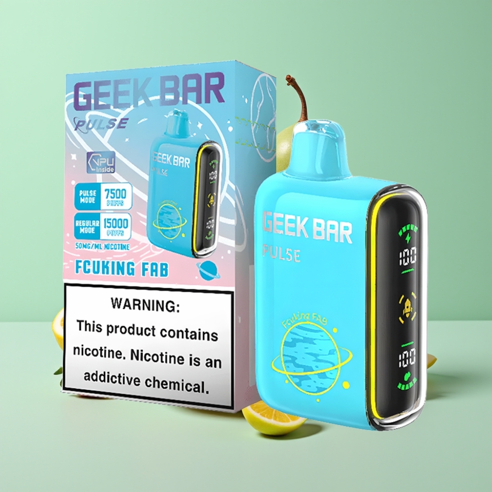 Geek Bar Pulse 15000 Pūkų, 16ML, 5% Nikotino, USB Type-C