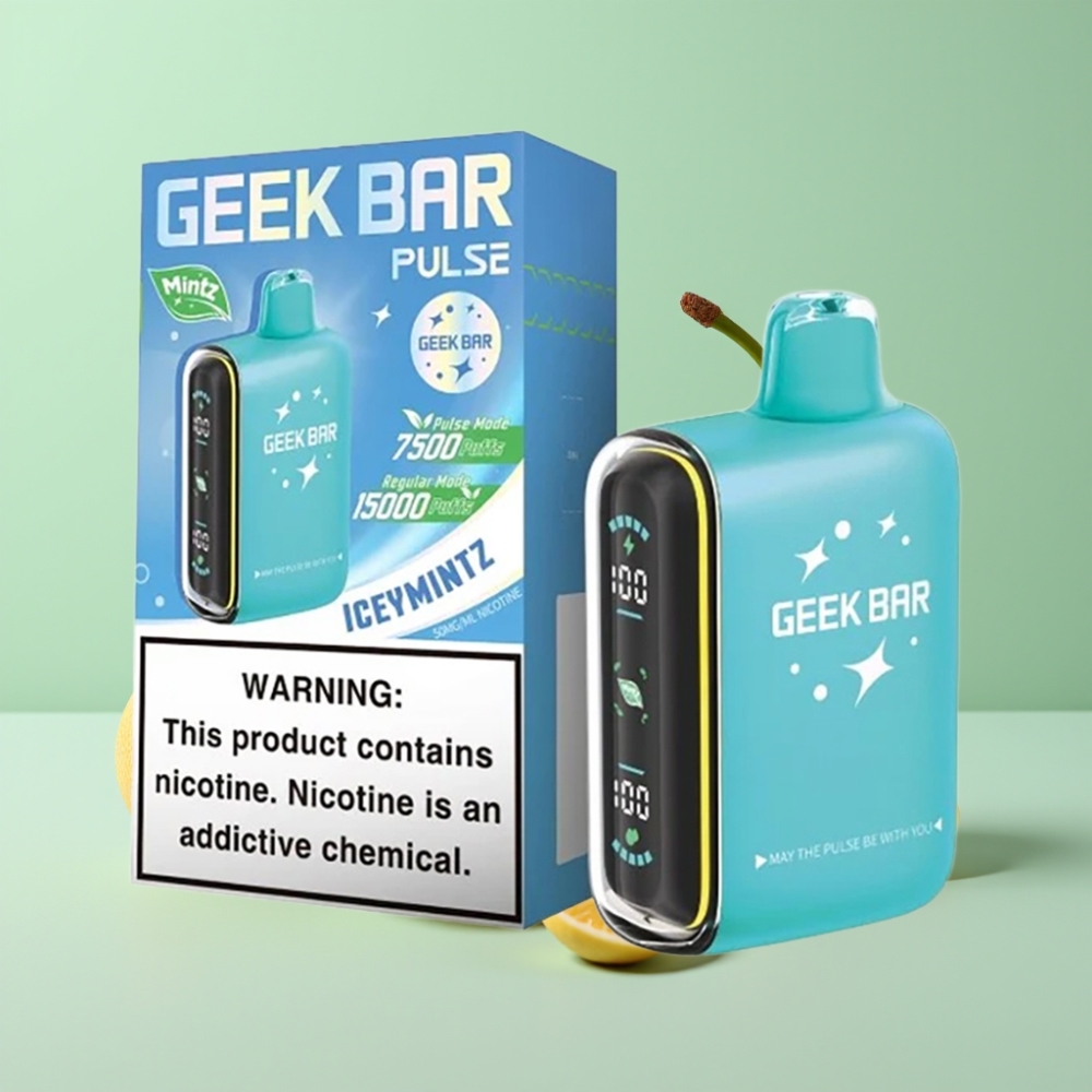 Geek Bar Pulse 15000 Puffs Mėtinė, 16ML, 5%, USB Type-C
