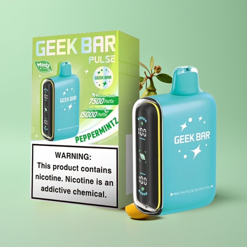 Geek Bar Pulse 15000 Puffs Mėtinė, 16ML, 5%, USB Type-C