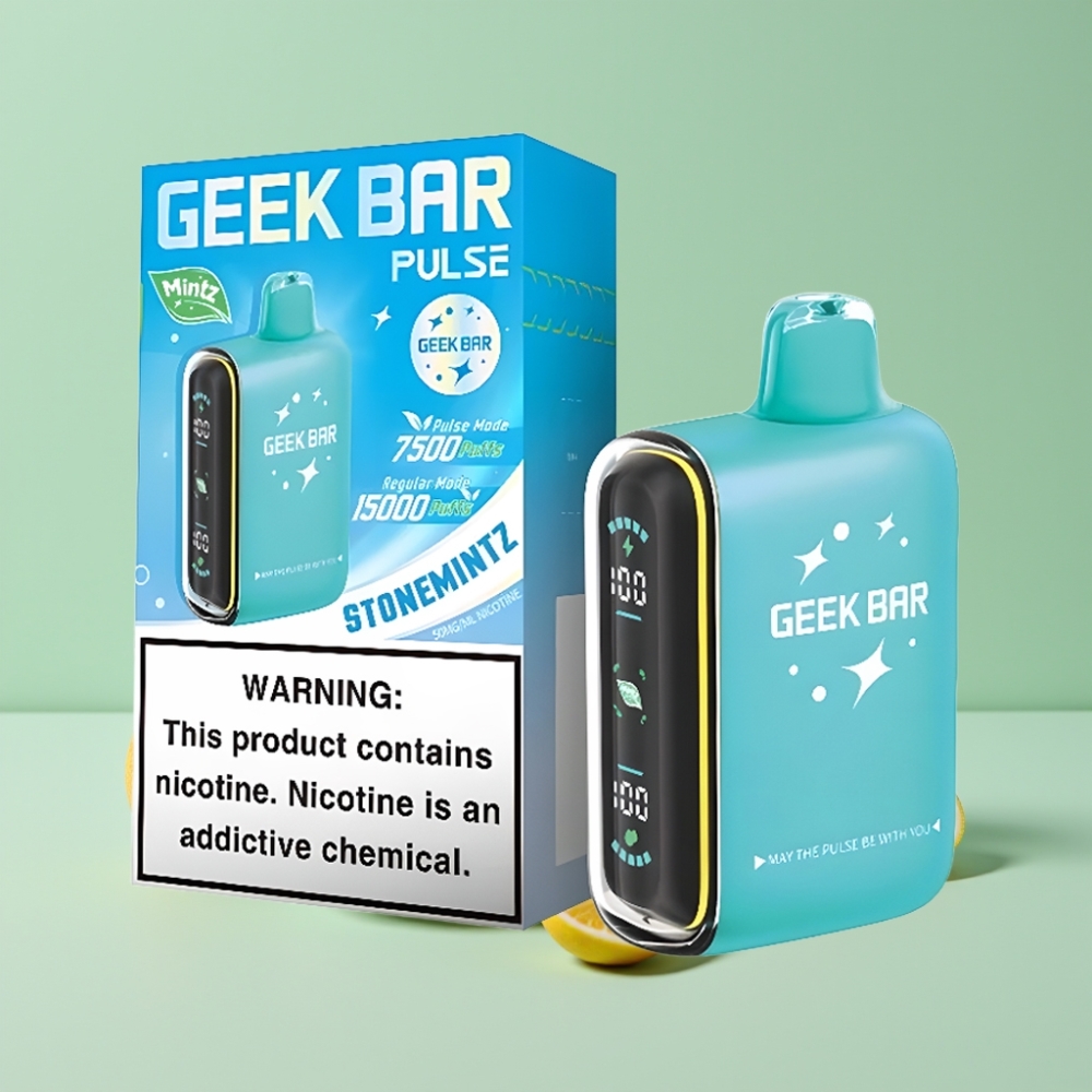 Geek Bar Pulse 15000 Puffs Mėtinė, 16ML, 5%, USB Type-C