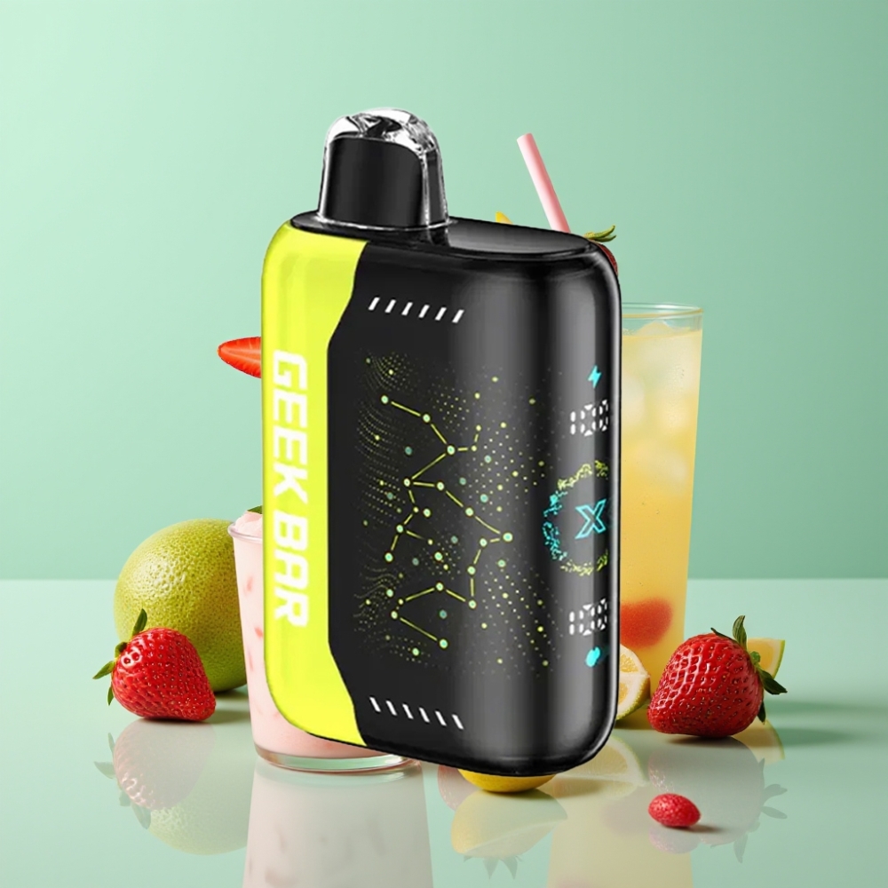 Geek Bar Pulse X 25000 Smūgių, 18mL Skysčio, USB Type-C, Dviguba Tinklelinė Apvija