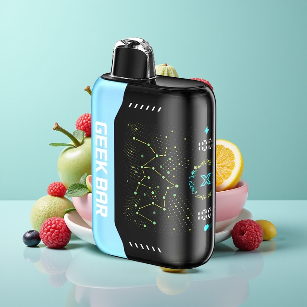 Geek Bar Pulse X 25000 Smūgių, 18mL Skysčio, USB Type-C, Dviguba Tinklelinė Apvija