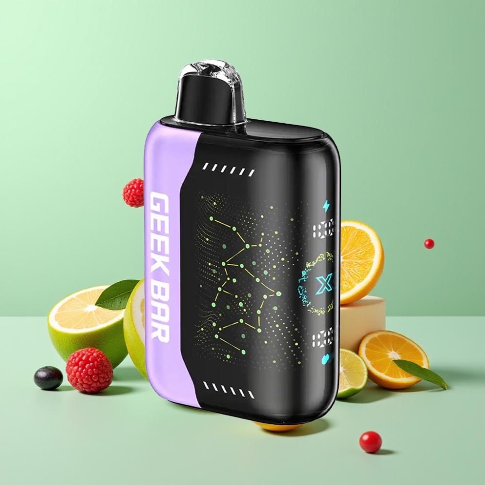 Geek Bar Pulse X 25000 Smūgių, 18mL Skysčio, USB Type-C, Dviguba Tinklelinė Apvija