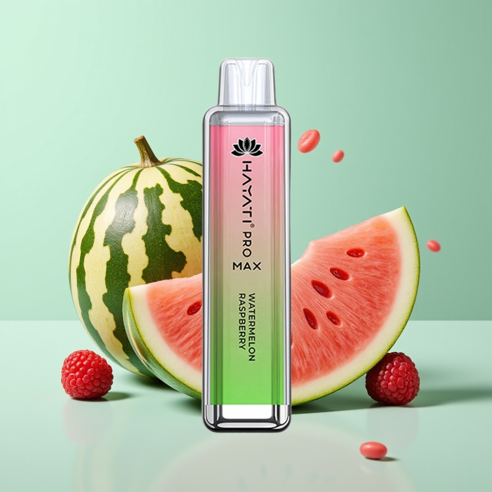 Hayati Pro Max 4000 Puffs Disposable Vape Arbūzas Avietė, 2%/5% Nicotine, 1400mAh