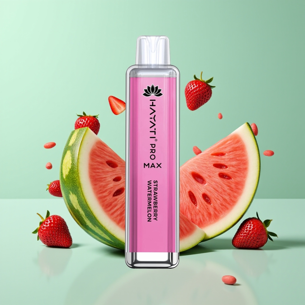 Hayati Pro Max 4000 Puffs Disposable Vape Braškinis Arbūzas, 2ml/10ml, 1400mAh