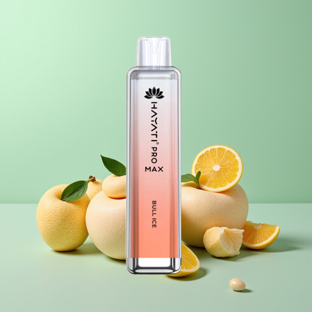 Hayati Pro Max 4000 Puffs Disposable Vape Bull Ice (2%/5% nikotino, 1400mAh, 28×28×120mm)