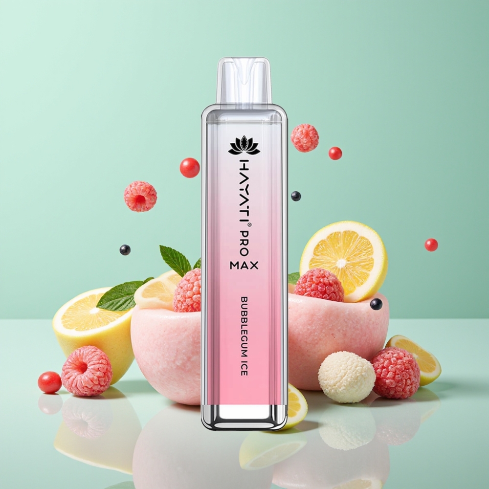 Hayati Pro Max 4000 Puffs Disposable Vape "Gumų ledas" 5% Nikotino, 1400mAh, 2mL