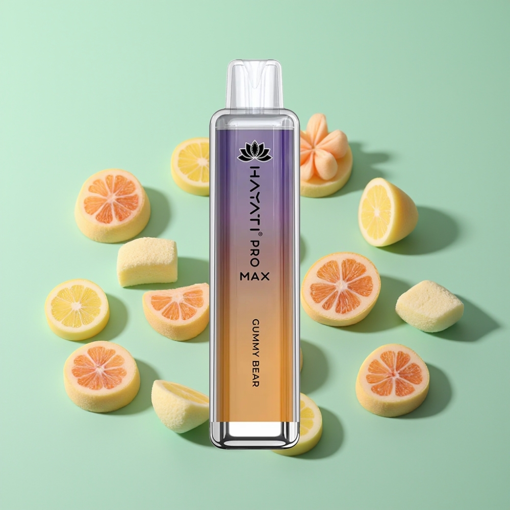 Hayati Pro Max 4000 Puffs Disposable Vape Guminukų, 2ml/10ml, 1400mAh