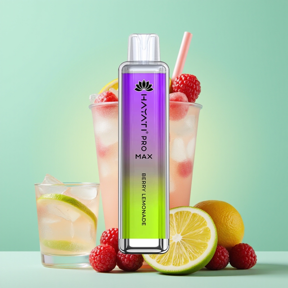 Hayati Pro Max 4000 Puffs Disposable Vape Uogienės Limonadas, 1400mAh, 2ml/10ml