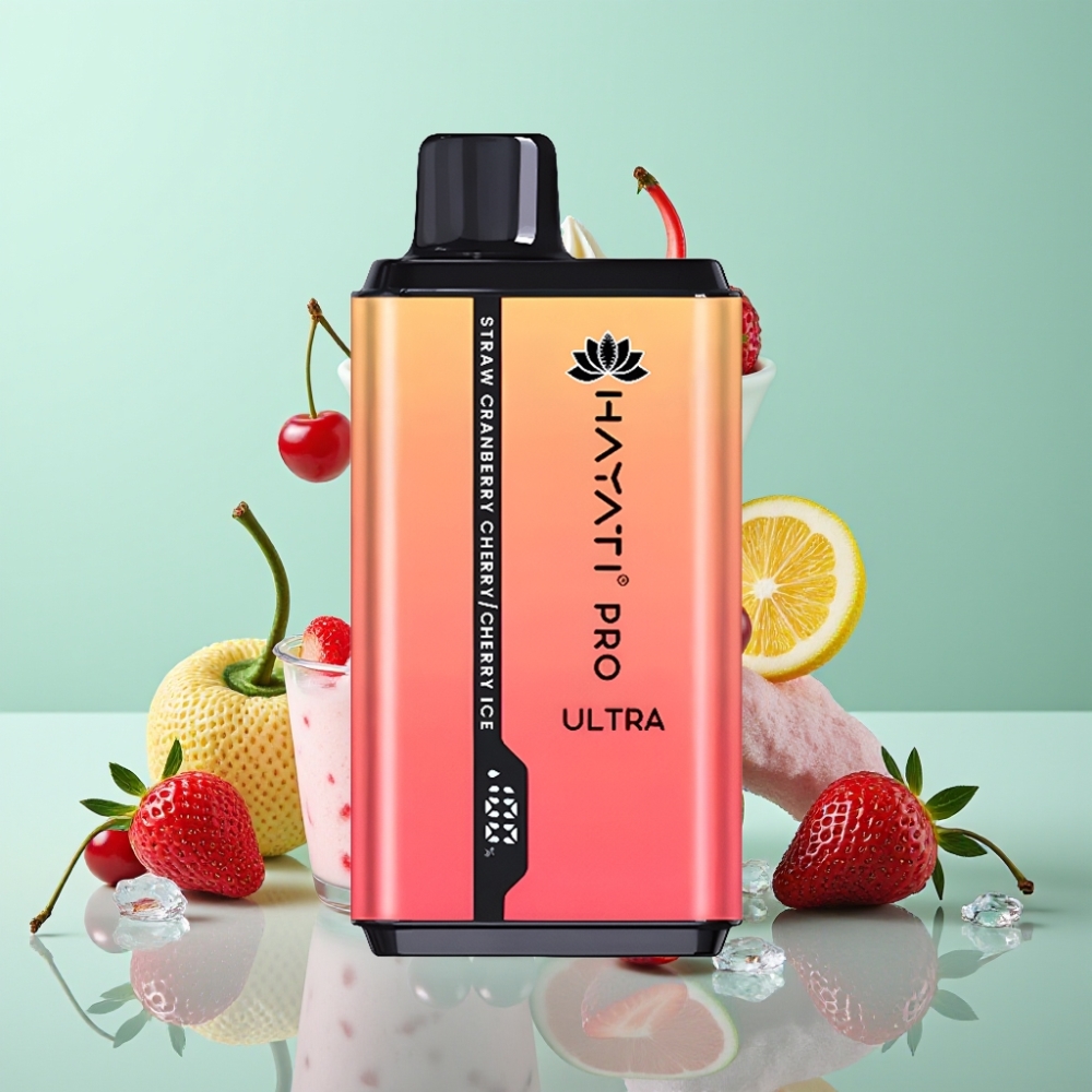 Hayati Pro Ultra 15000 Puffs Braškė–Spanguolė–Vyšnia–Vyšnia su ledu, 2×12ml, 2%